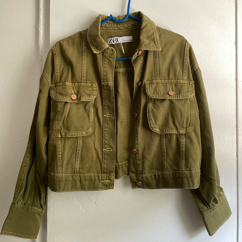 Zara army green jacket